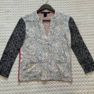 NWOT Marc by Marc Jacobs Punch Pink Multi Punch Pink Cotton Cardigan Size XS